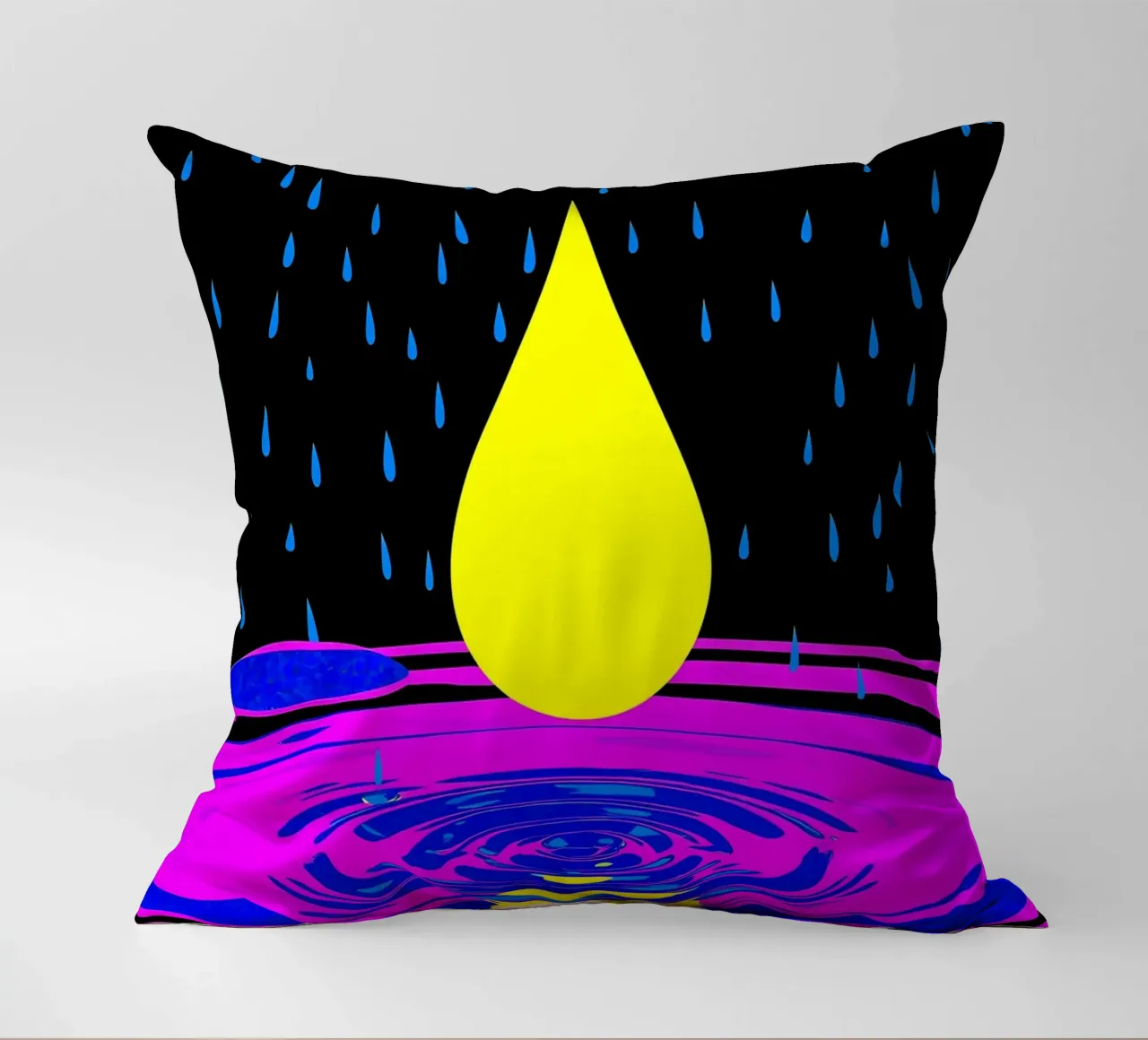 Goccia d'acqua - Pop Art cuscino da ColorCrash Gallery