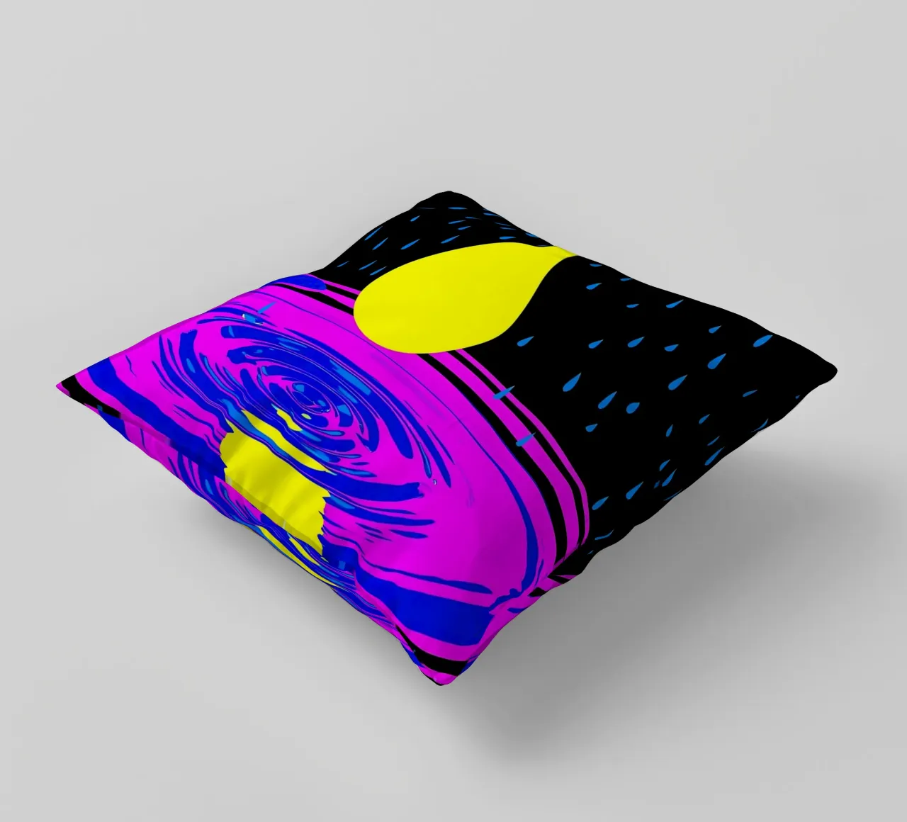 Goccia d'acqua - Pop Art cuscino da ColorCrash Gallery