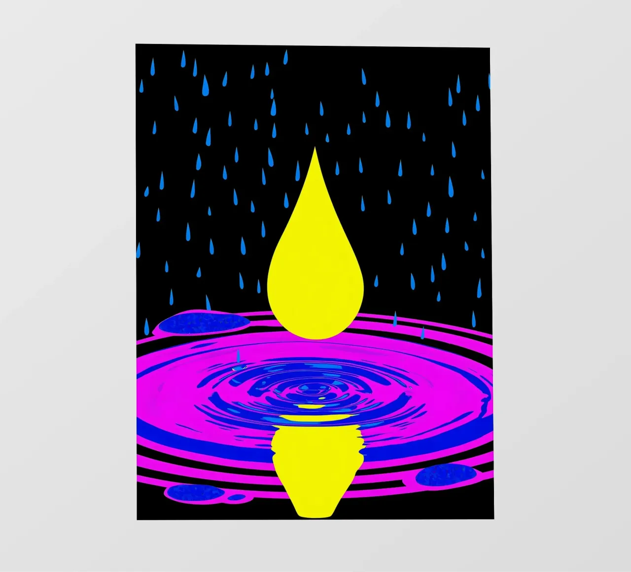 Goccia d'acqua - Pop Art telo in pvc da ColorCrash Gallery