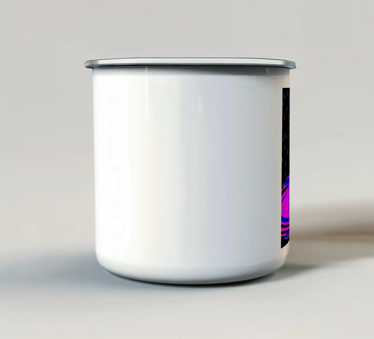 Goccia d'acqua - Pop Art tazza in smalto da ColorCrash Gallery