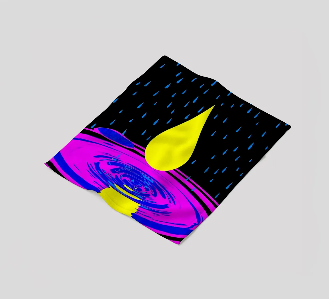 Goccia d'acqua - Pop Art coperta in pile da ColorCrash Gallery