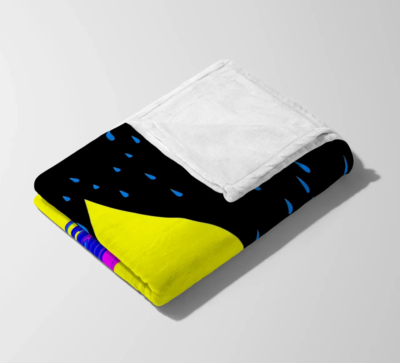 Goccia d'acqua - Pop Art coperta in pile da ColorCrash Gallery