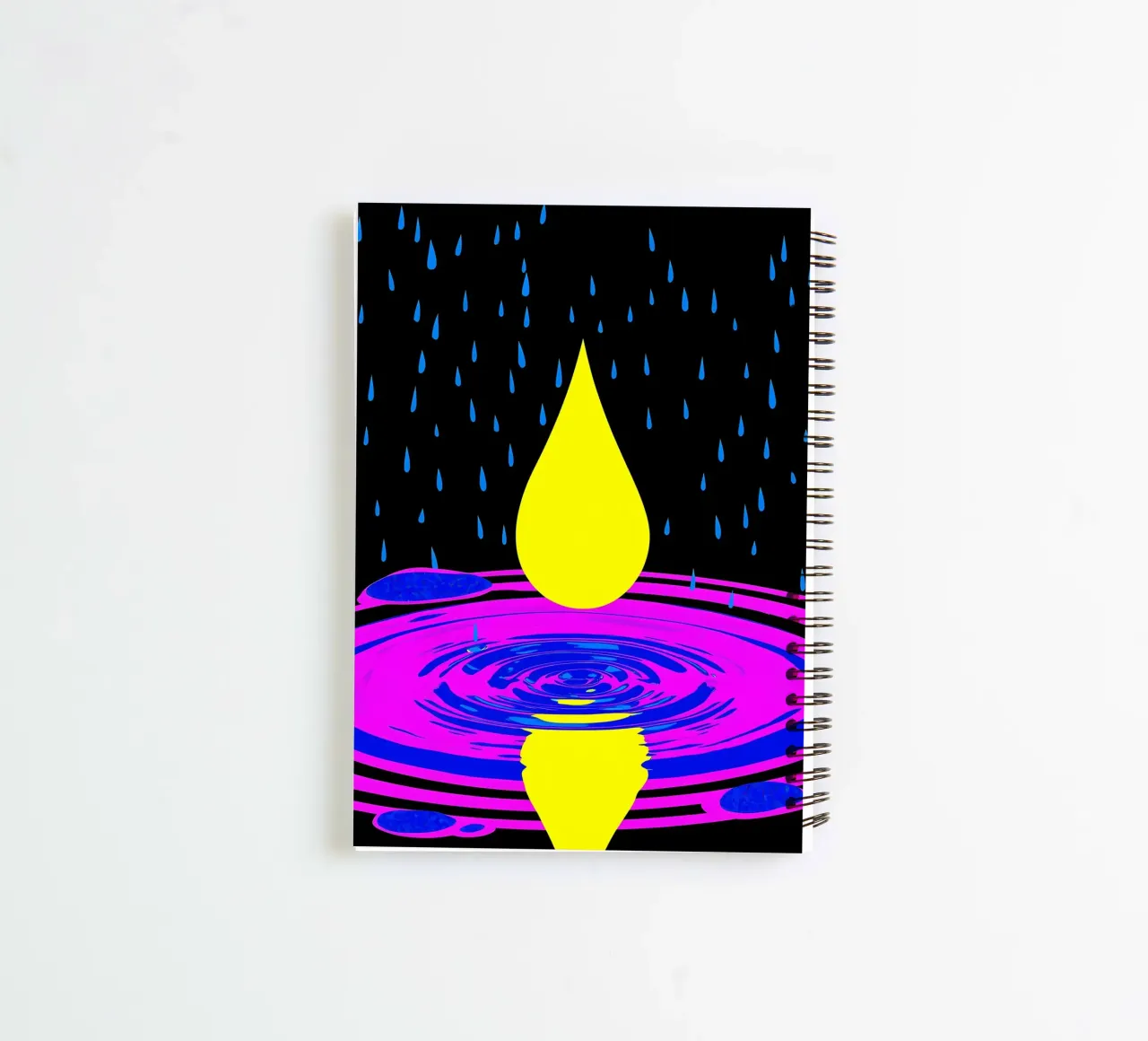 Water Drop - Pop Art spiral notebook by ColorCrash Gallery