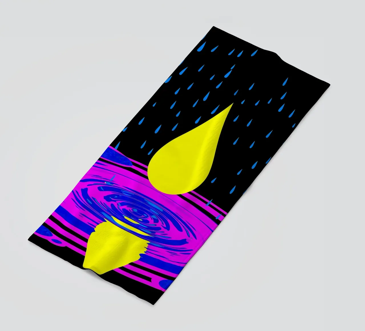 Goccia d'acqua - Pop Art telo mare da ColorCrash Gallery