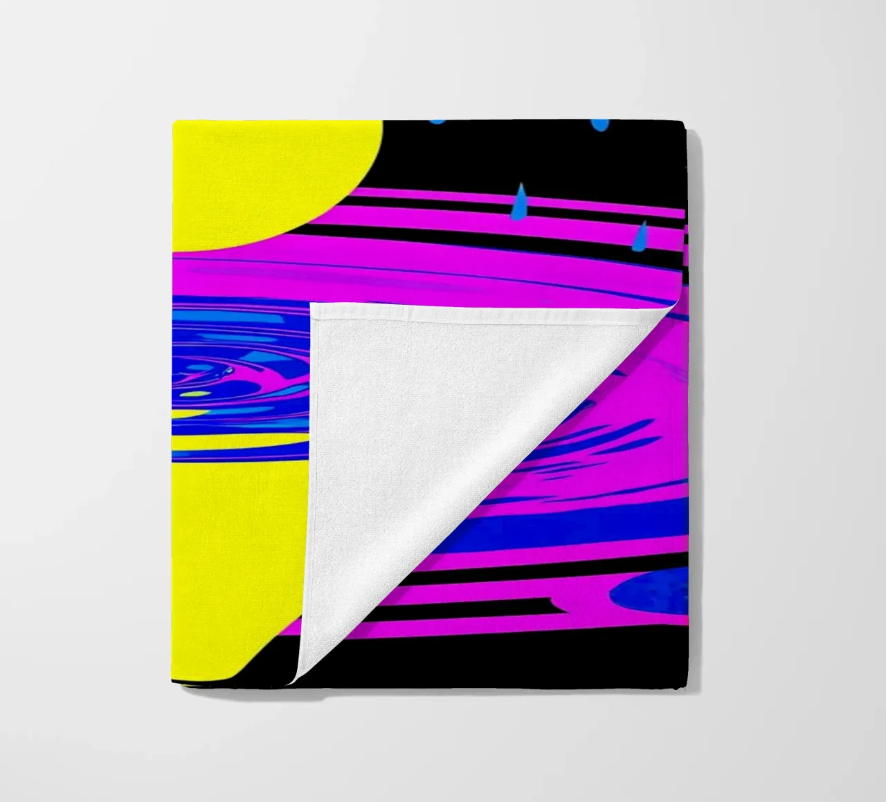 Goccia d'acqua - Pop Art telo mare da ColorCrash Gallery