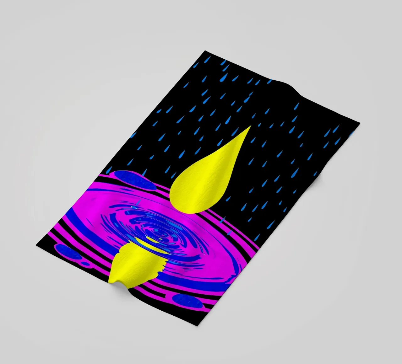 Goccia d'acqua - Pop Art telo mare da ColorCrash Gallery