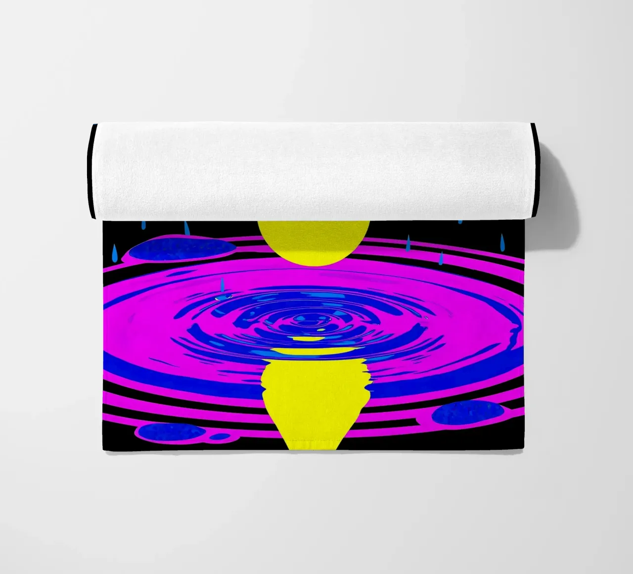 Goccia d'acqua - Pop Art telo mare da ColorCrash Gallery