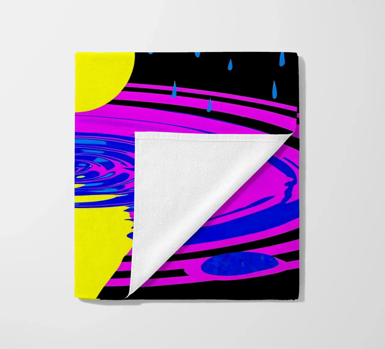 Goccia d'acqua - Pop Art telo mare da ColorCrash Gallery