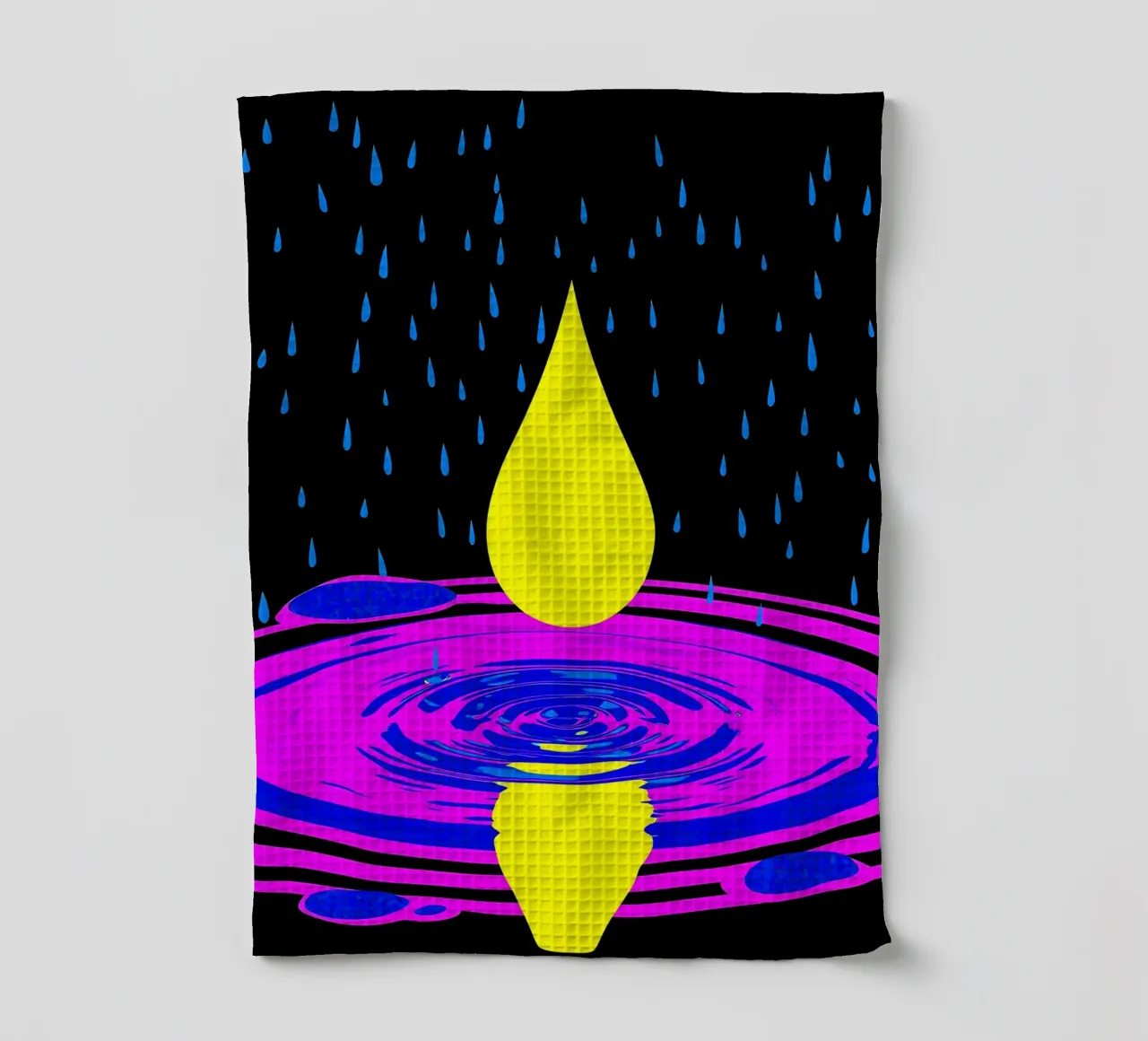 Goutte d'eau - Pop Art torchon de ColorCrash Gallery