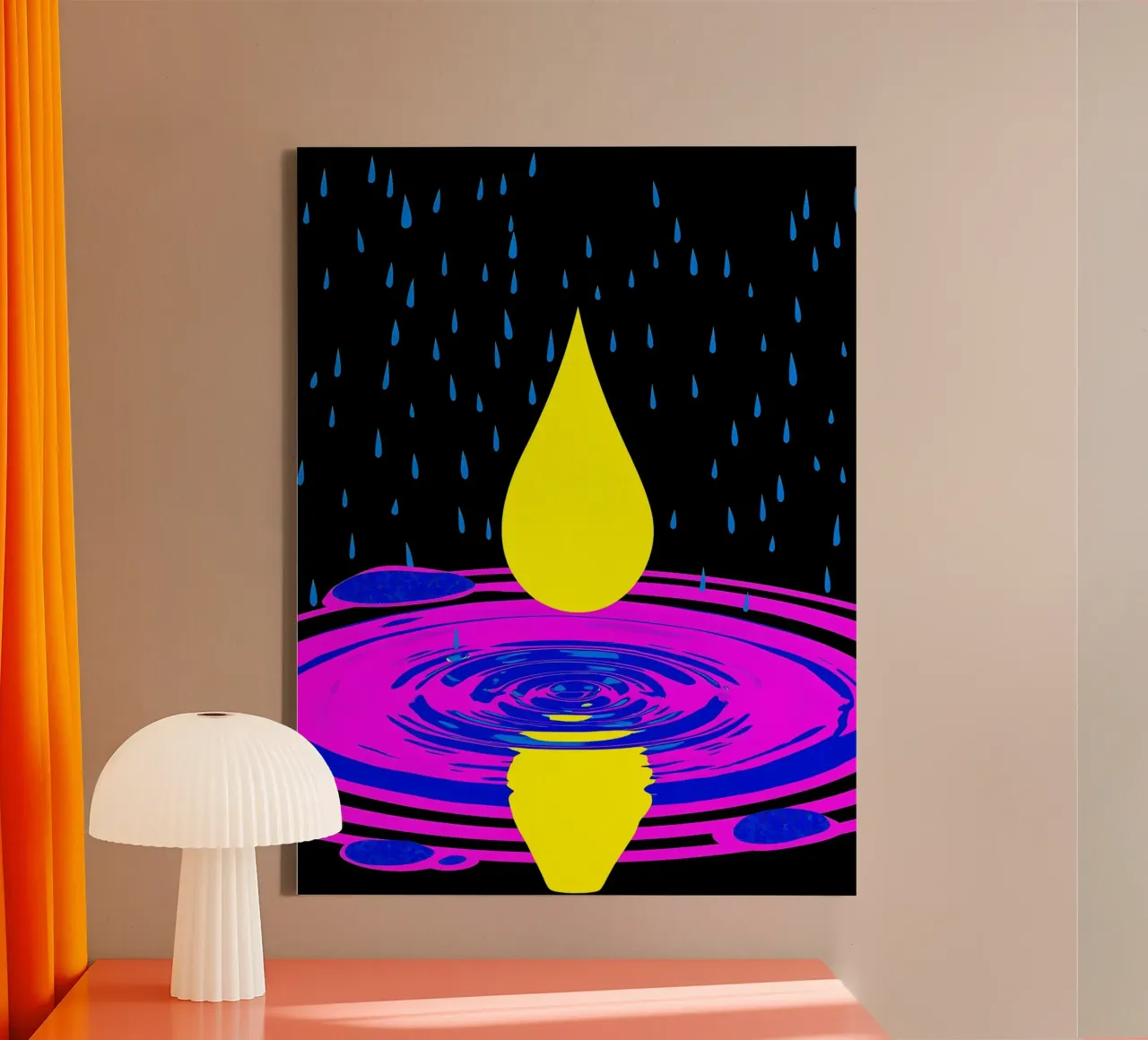 Goutte d'eau - Pop Art toile de ColorCrash Gallery