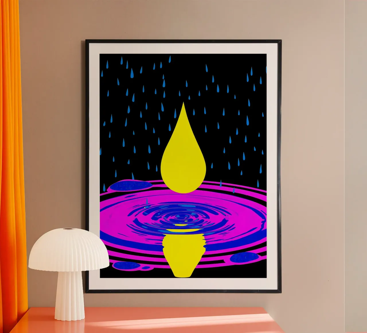 Wassertropfen - Pop Art Hahnemühle von ColorCrash Gallery