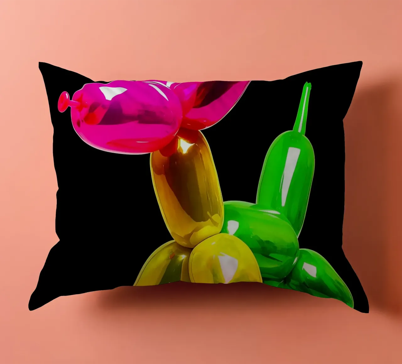 Cane con palloncino - Pop Art cuscino da ColorCrash Gallery