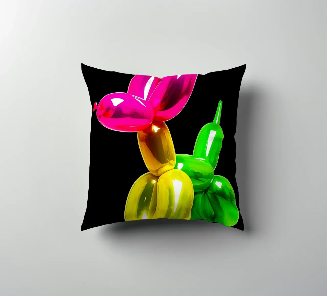 Cane con palloncino - Pop Art cuscino da ColorCrash Gallery