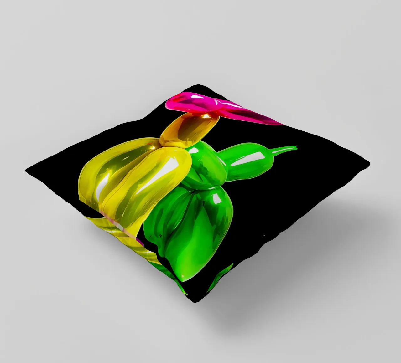 Cane con palloncino - Pop Art cuscino da ColorCrash Gallery