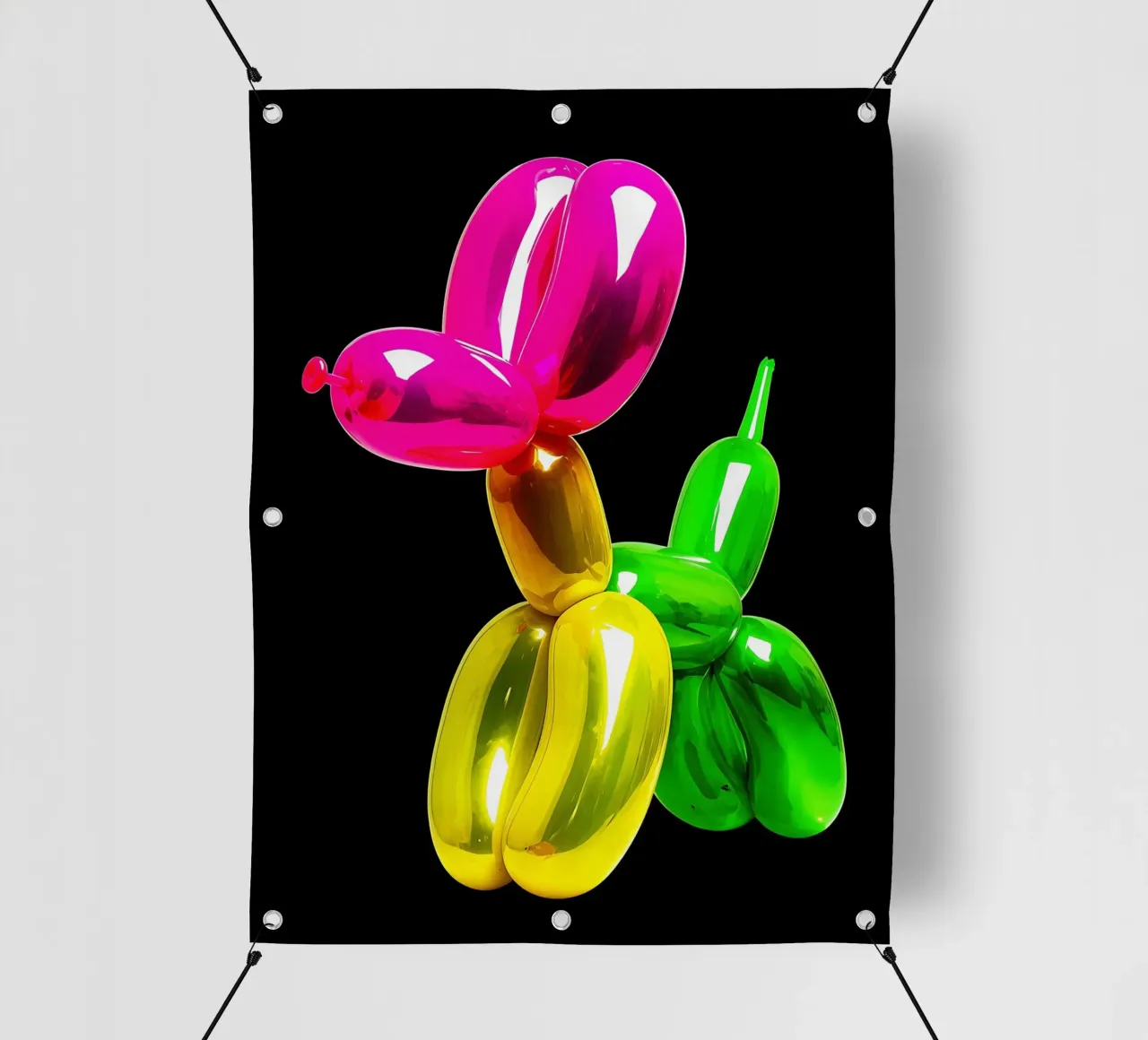 Cane con palloncino - Pop Art telo in pvc da ColorCrash Gallery