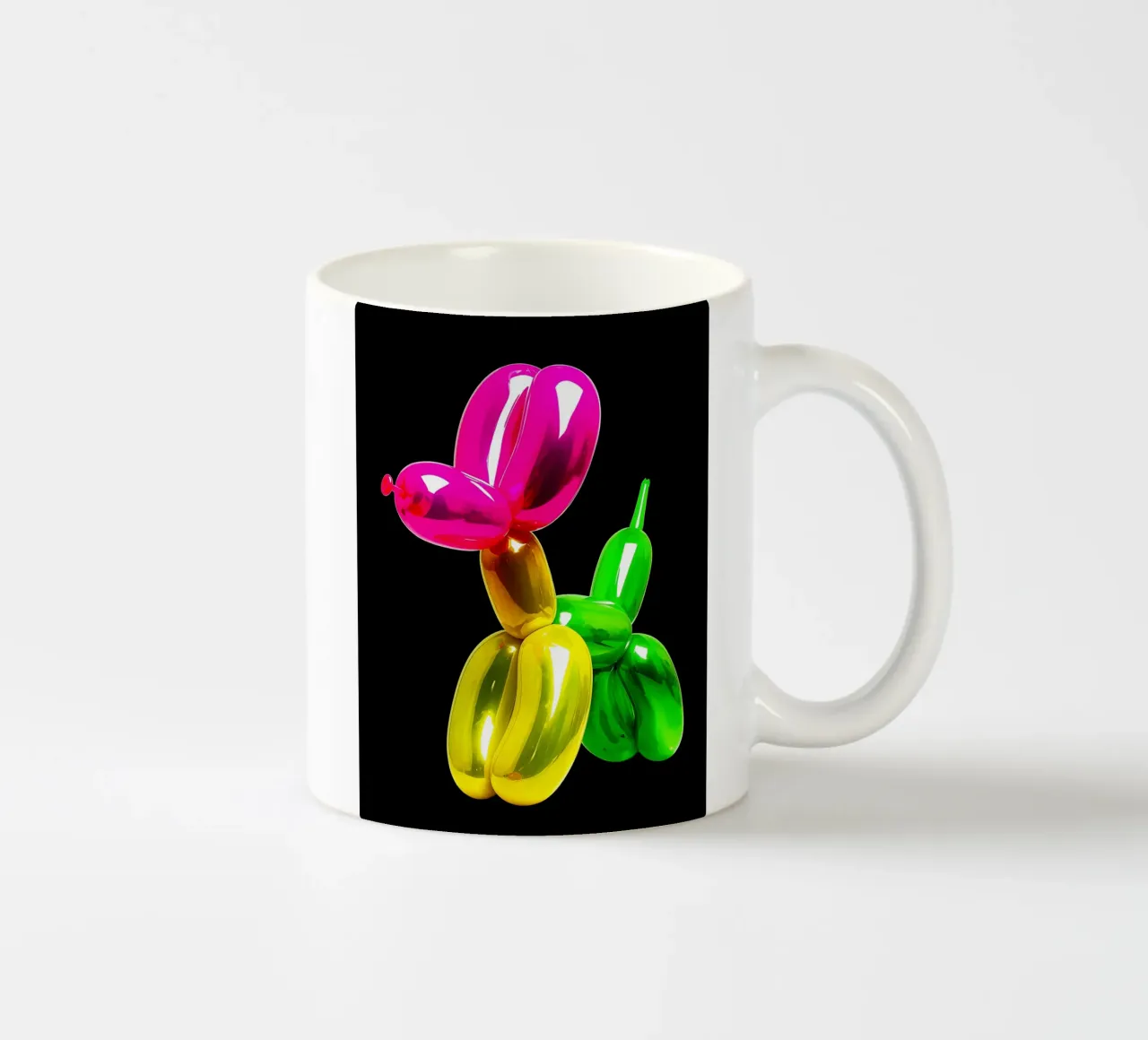 Cane con palloncino - Pop Art tazza in ceramica da ColorCrash Gallery