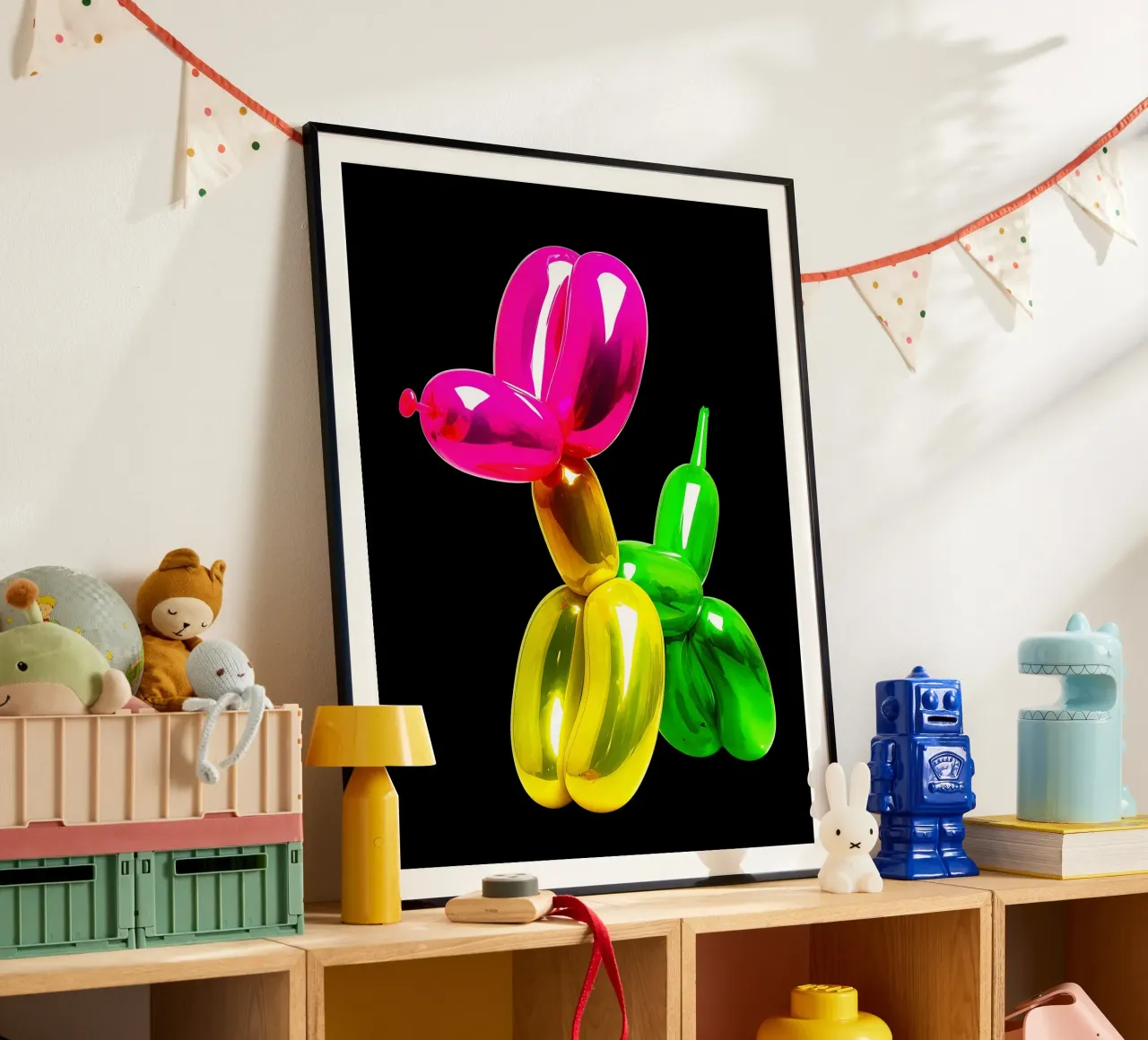 Cane con palloncino - Pop Art carta hahnemühle da ColorCrash Gallery