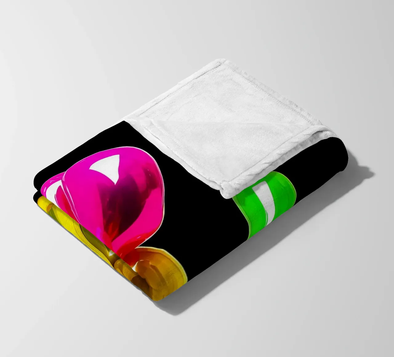 Cane con palloncino - Pop Art coperta in pile da ColorCrash Gallery