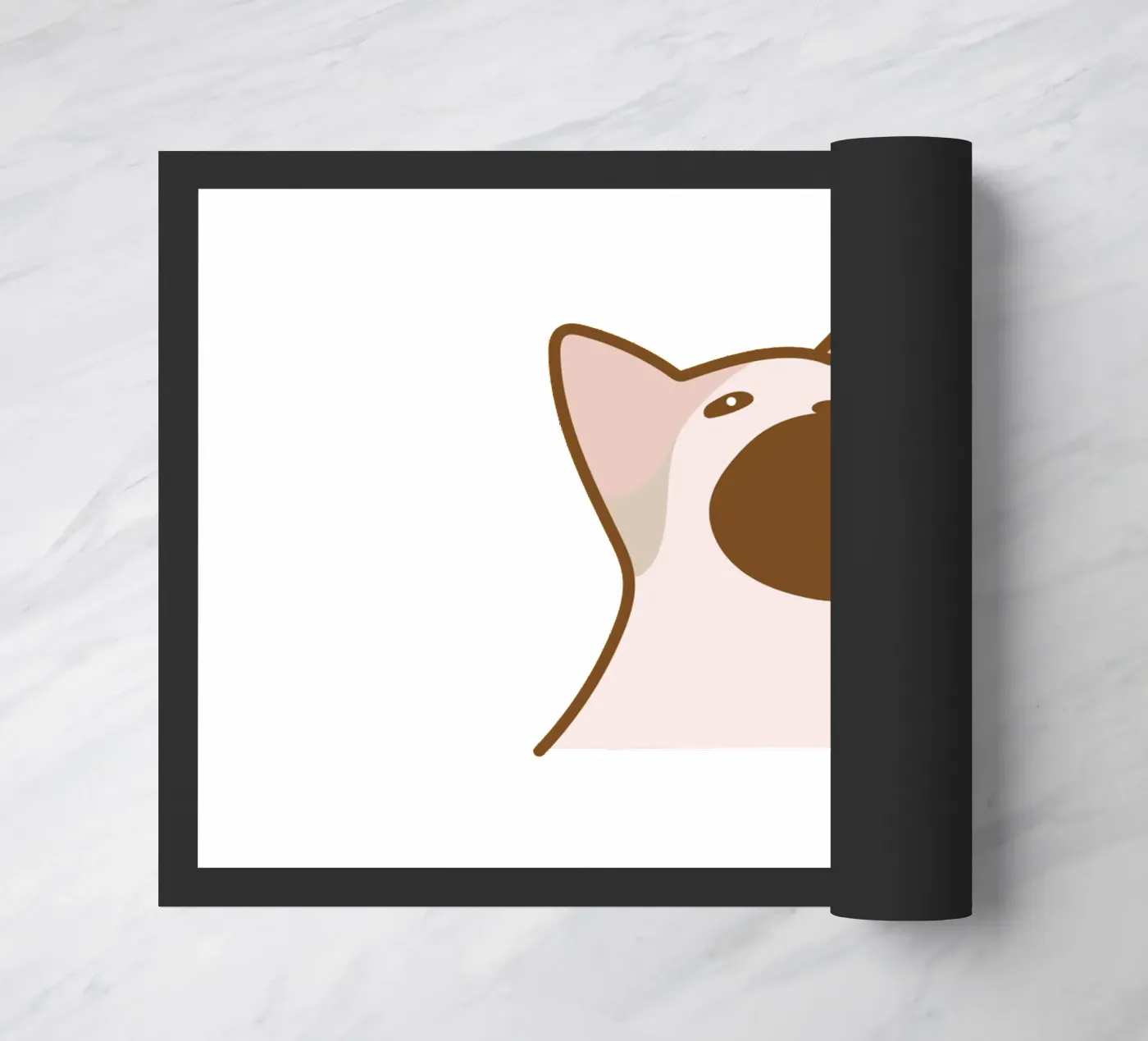 cat eat doormat by khoailang