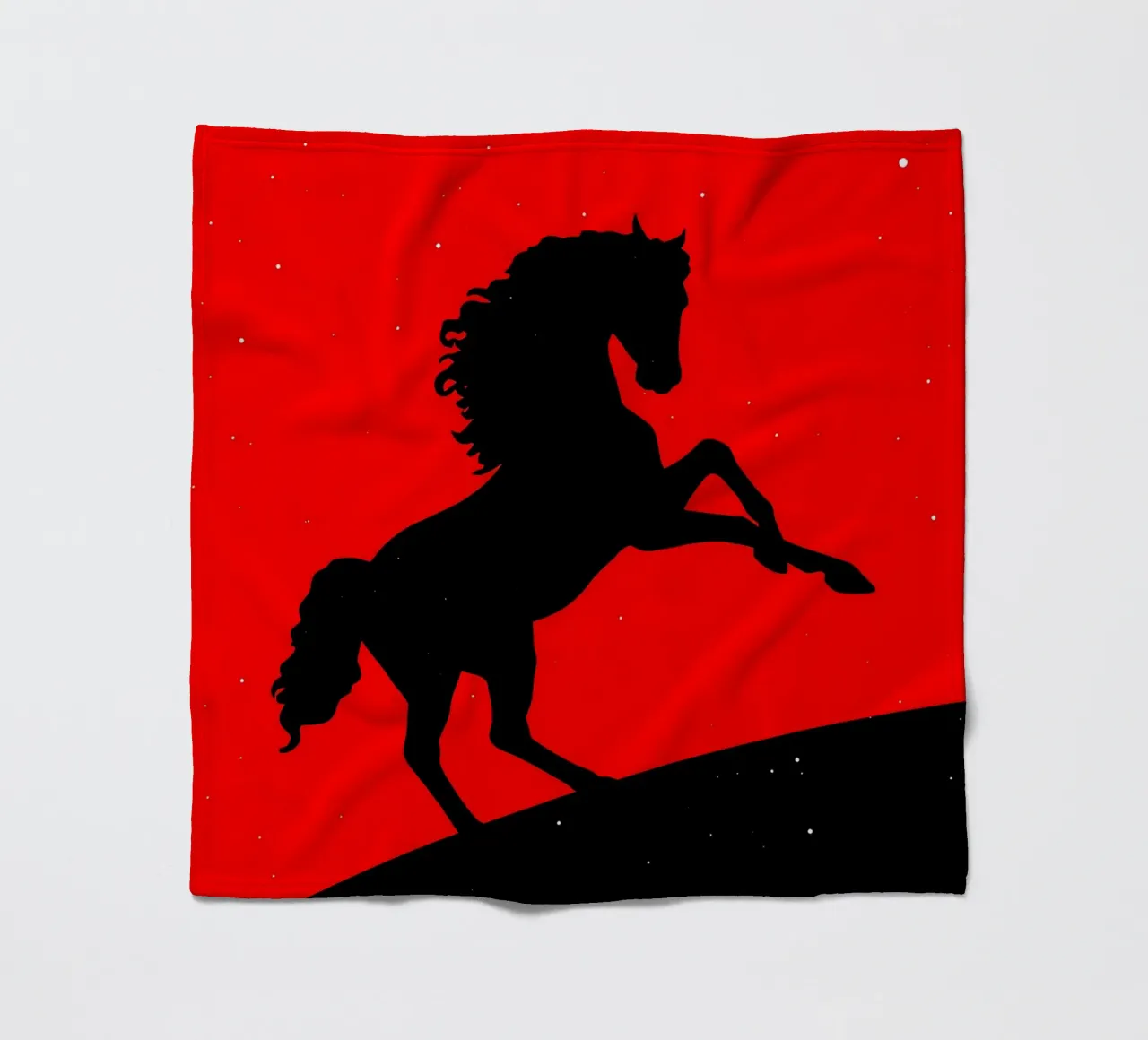 Cavallo - Pop Art coperta in pile da ColorCrash Gallery