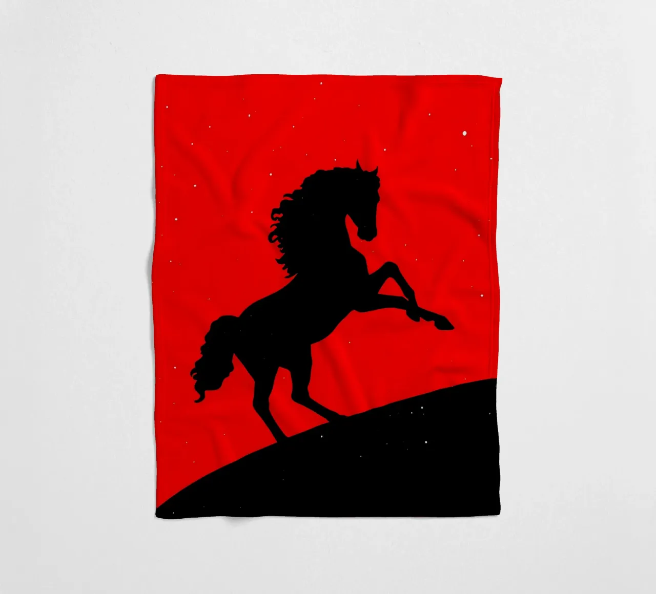 Cavallo - Pop Art coperta in pile da ColorCrash Gallery