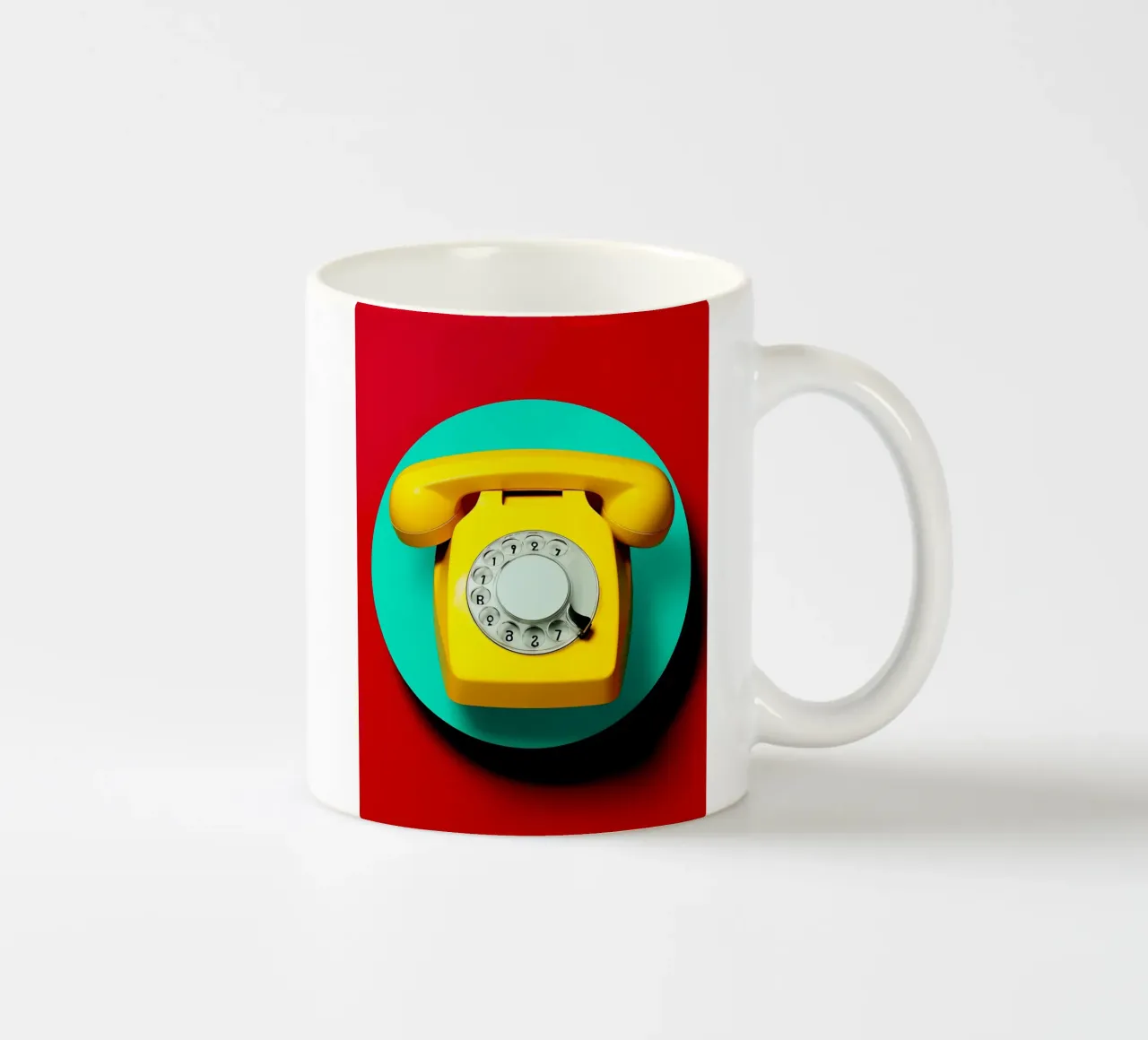 Telefono - Pop Art tazza in ceramica da ColorCrash Gallery