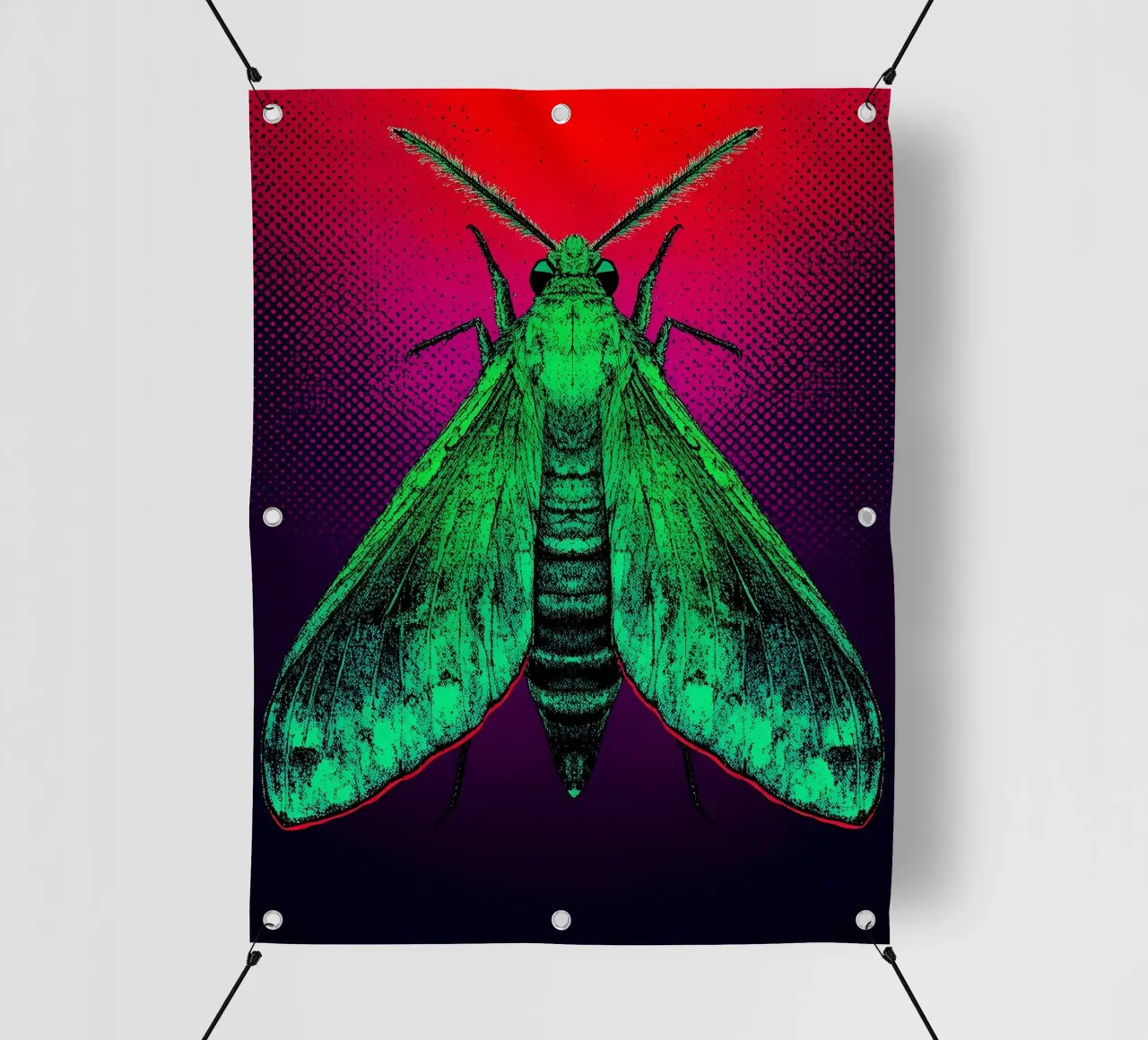 Falena - Pop Art telo in pvc da ColorCrash Gallery
