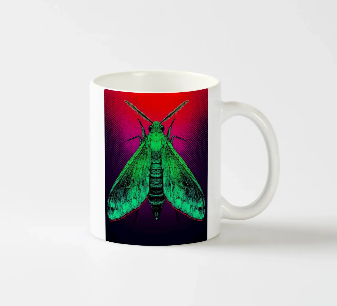 Falena - Pop Art tazza in ceramica da ColorCrash Gallery