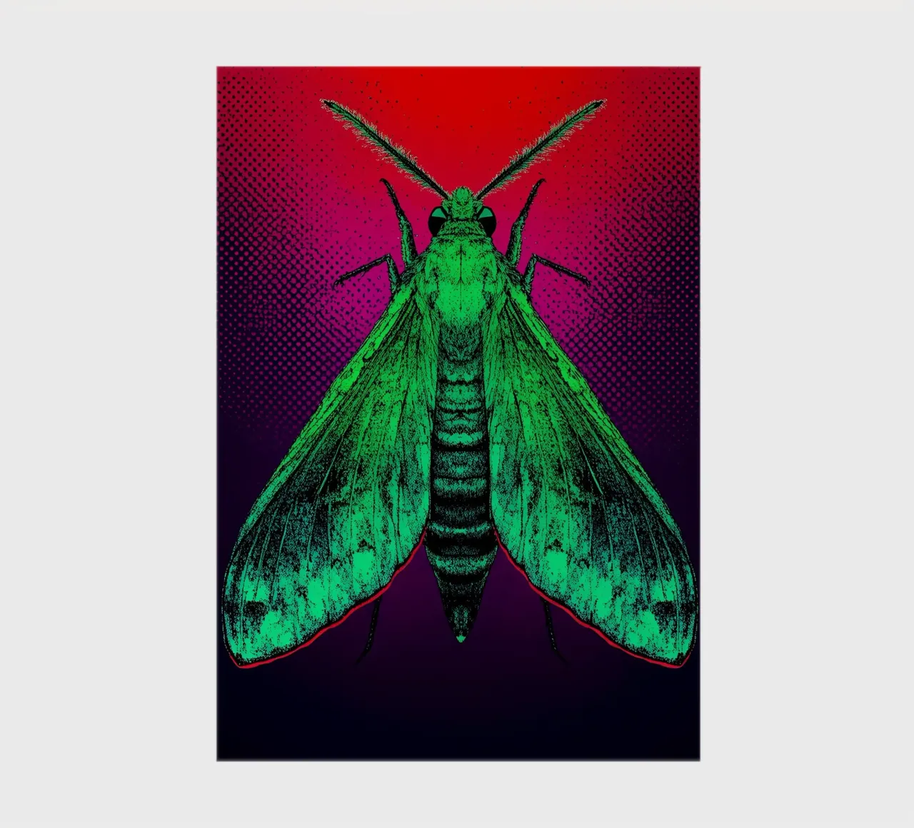 Moth - Pop Art notebook by ColorCrash Gallery