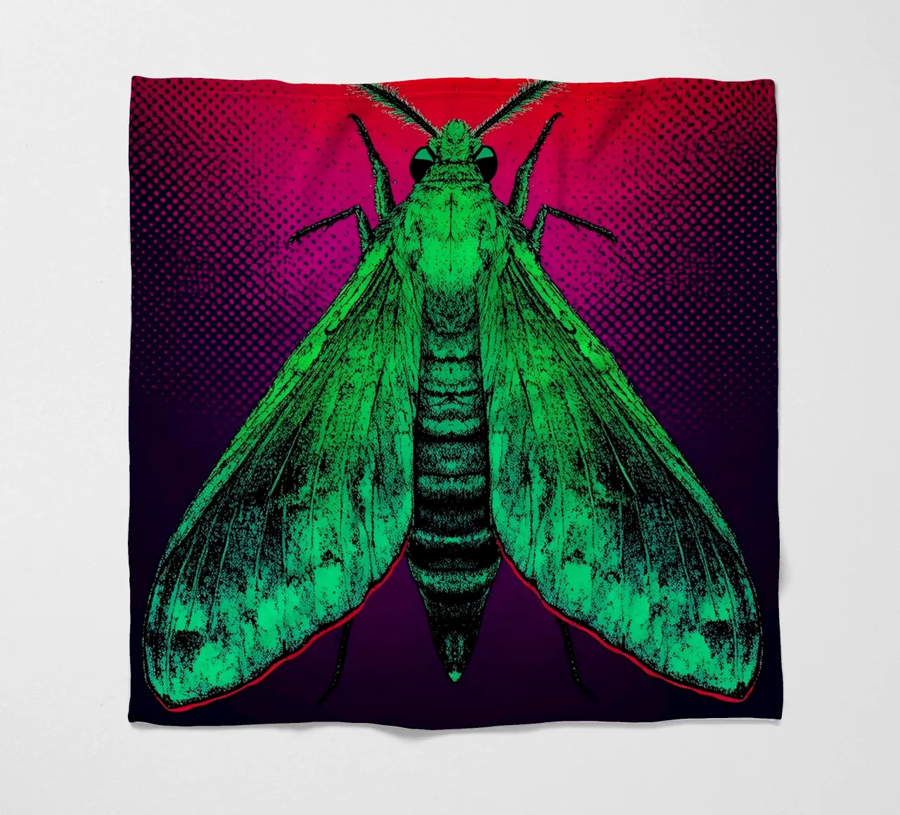 Falena - Pop Art coperta in pile da ColorCrash Gallery