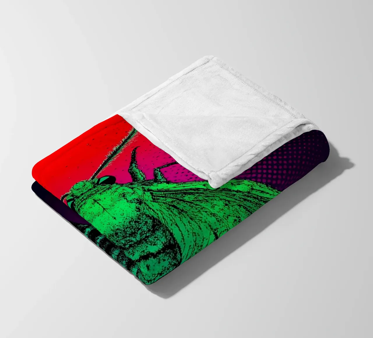 Falena - Pop Art coperta in pile da ColorCrash Gallery