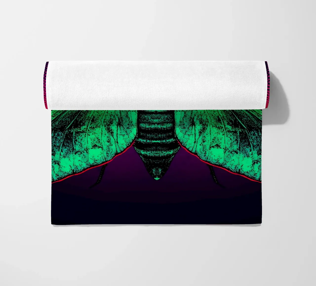 Moth - Pop Art beach towel by ColorCrash Gallery