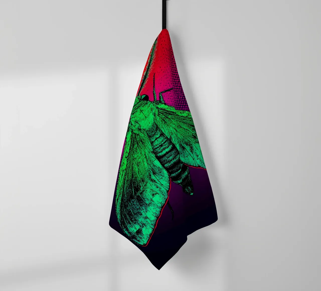 Moth - Pop Art torchon de ColorCrash Gallery