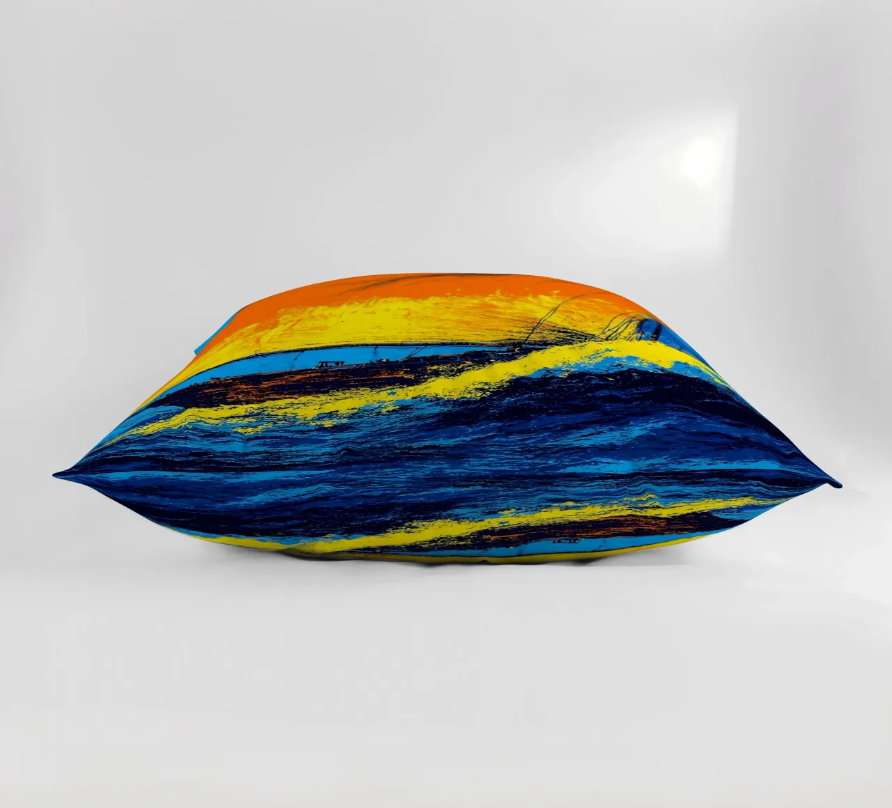 Barca a vela - Pop Art cuscino da ColorCrash Gallery