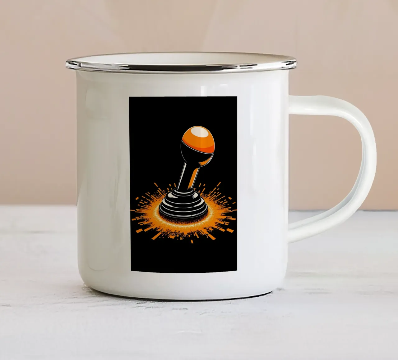 Joystick - Pop Art tazza in smalto da ColorCrash Gallery