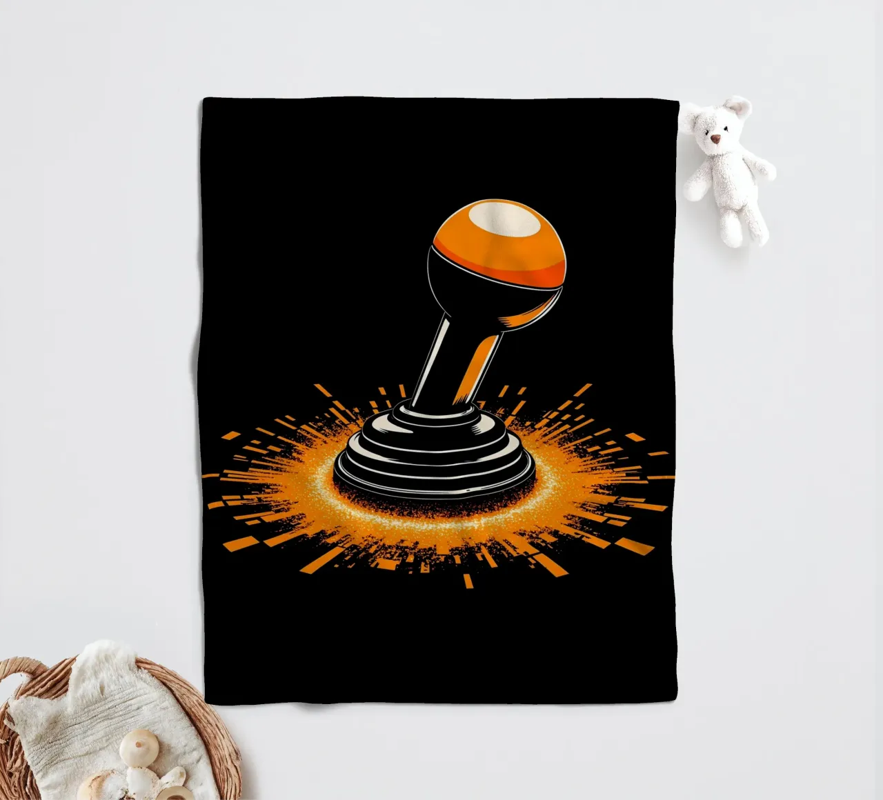Joystick - Pop Art coperta in pile da ColorCrash Gallery