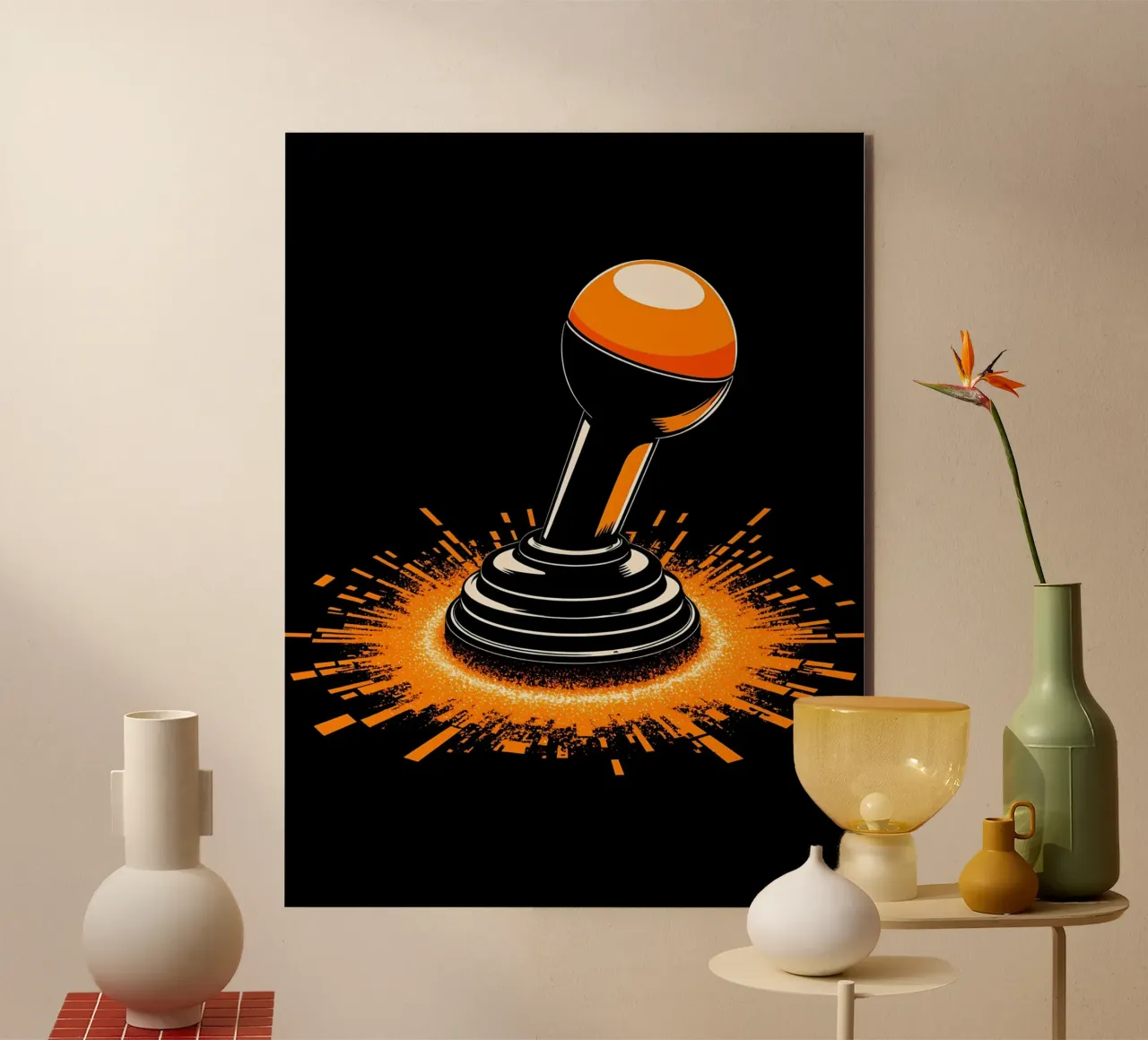 Joystick - Pop Art alluminio dibond da ColorCrash Gallery