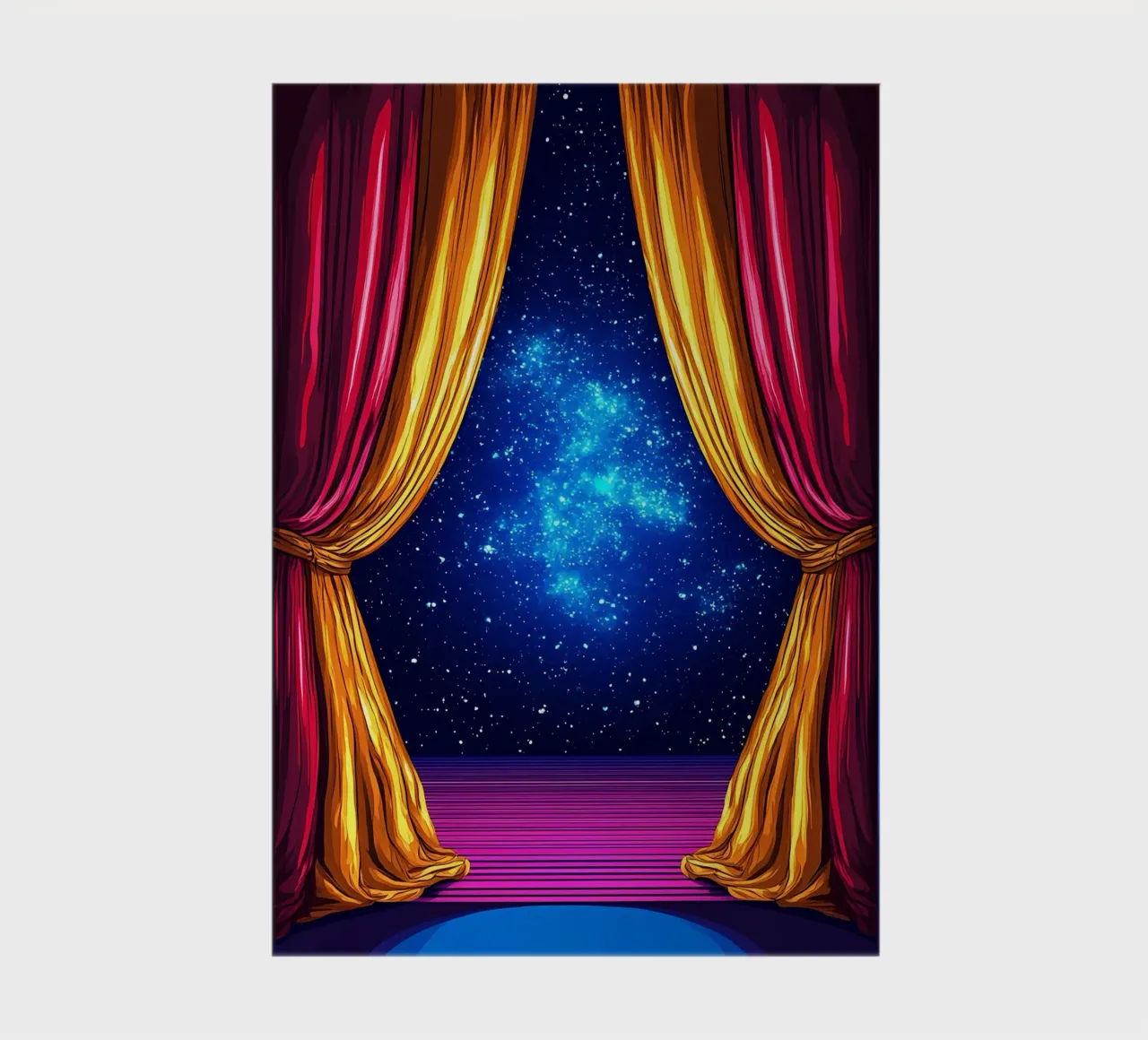 Window To Space - Pop Art notebook by ColorCrash Gallery