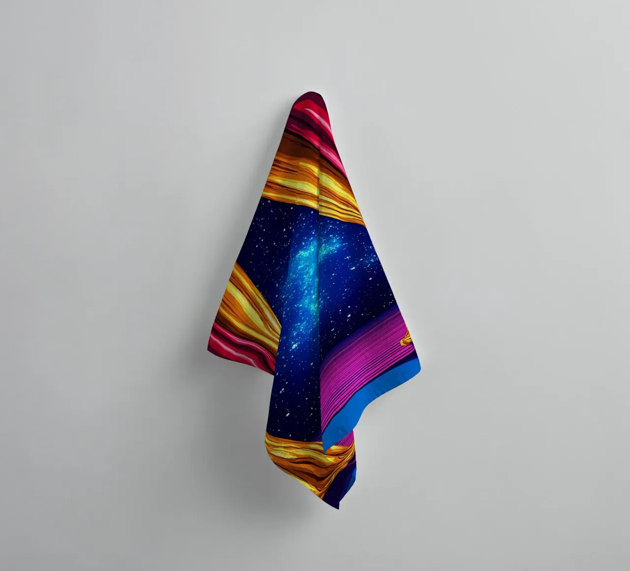 Window To Space - Pop Art towel by ColorCrash Gallery