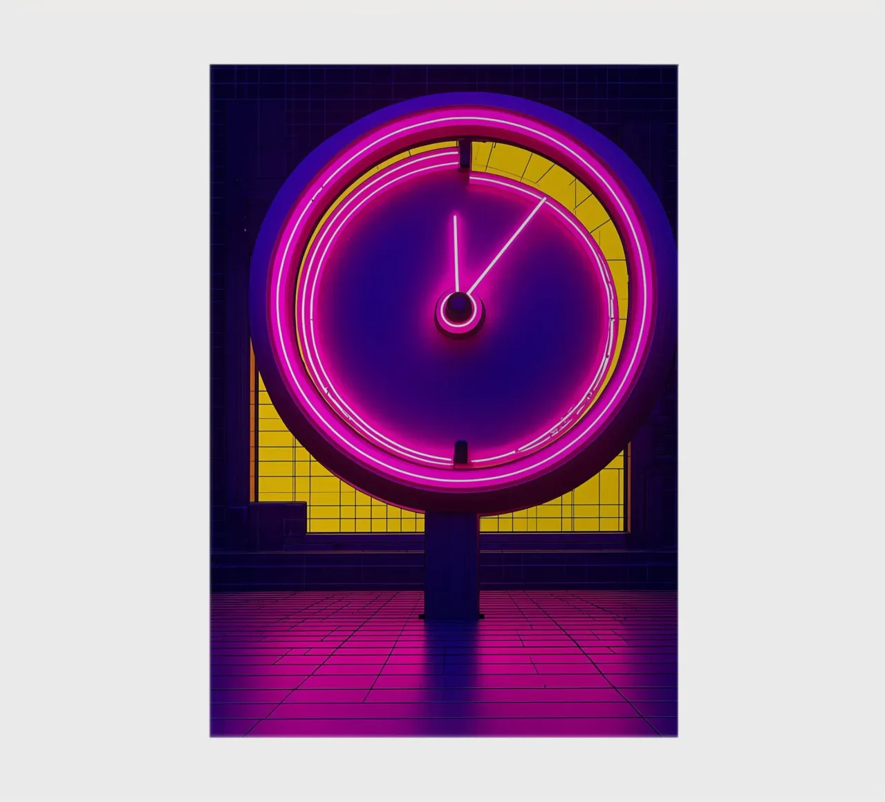 Neon Speedometer - Pop Art notebook by ColorCrash Gallery