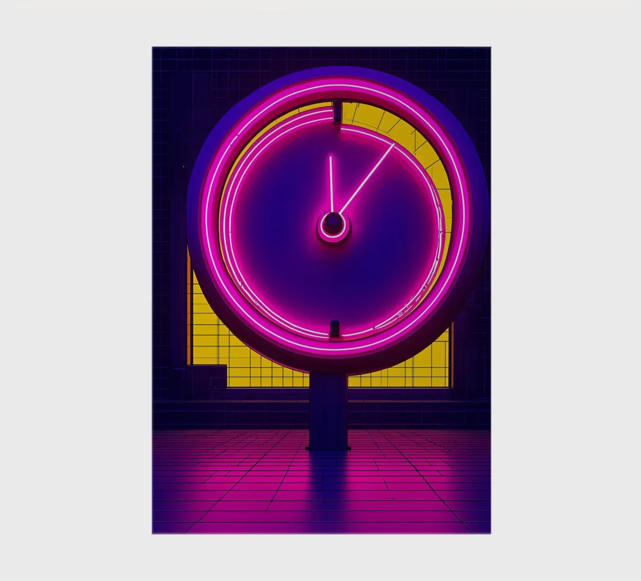 Neon Speedometer - Pop Art notebook by ColorCrash Gallery