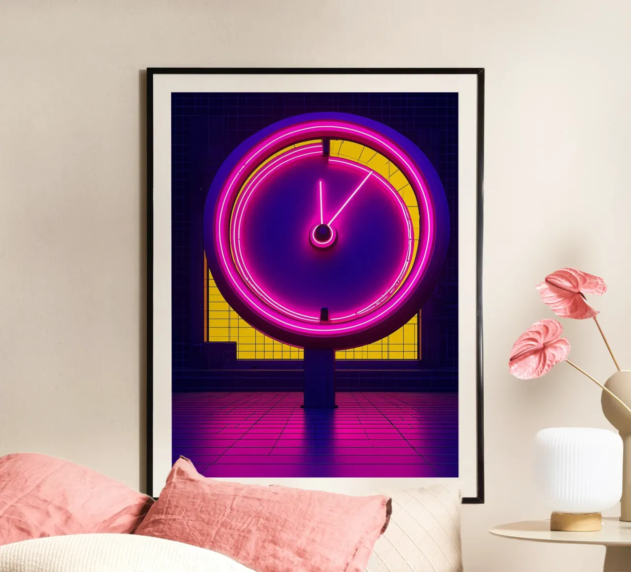 Tachimetro al neon - Pop Art poster da ColorCrash Gallery