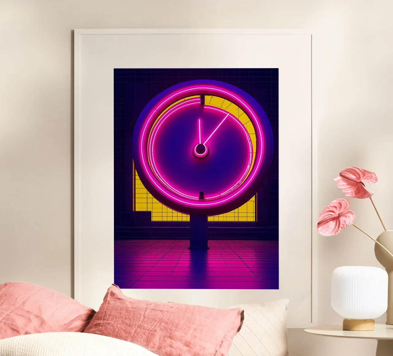 Tachimetro al neon - Pop Art poster da ColorCrash Gallery