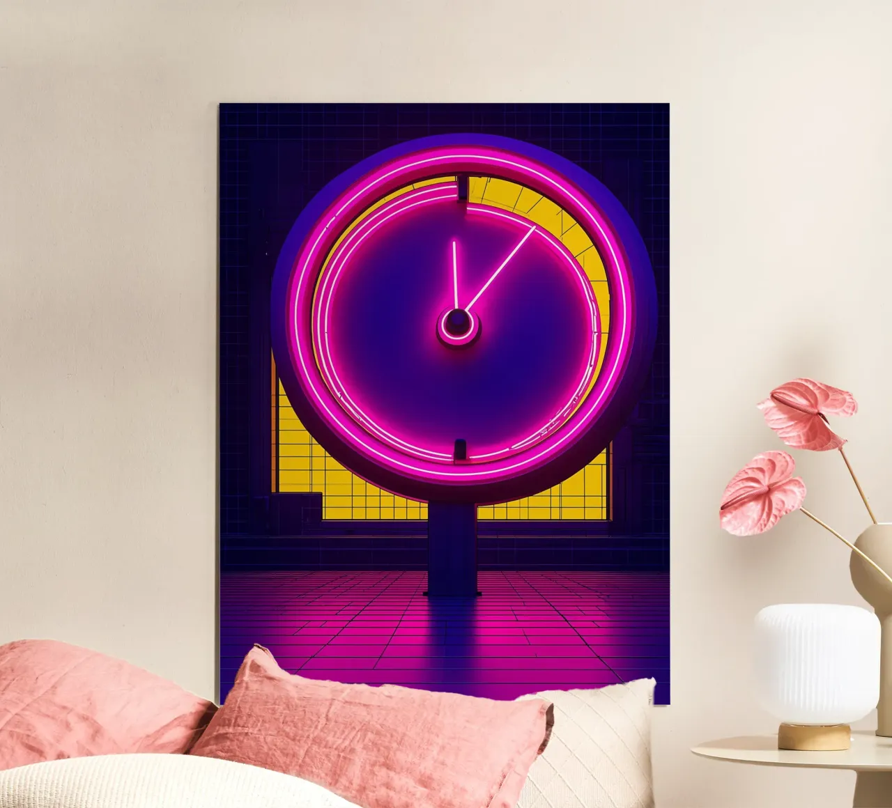 Tachimetro al neon - Pop Art poster da ColorCrash Gallery