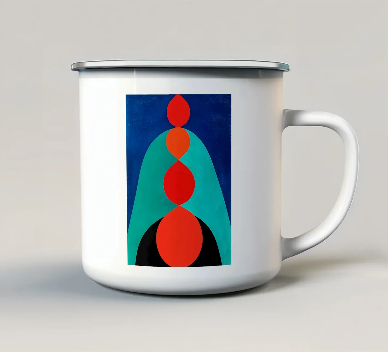 Forme geometriche - Pop Art tazza in smalto da ColorCrash Gallery