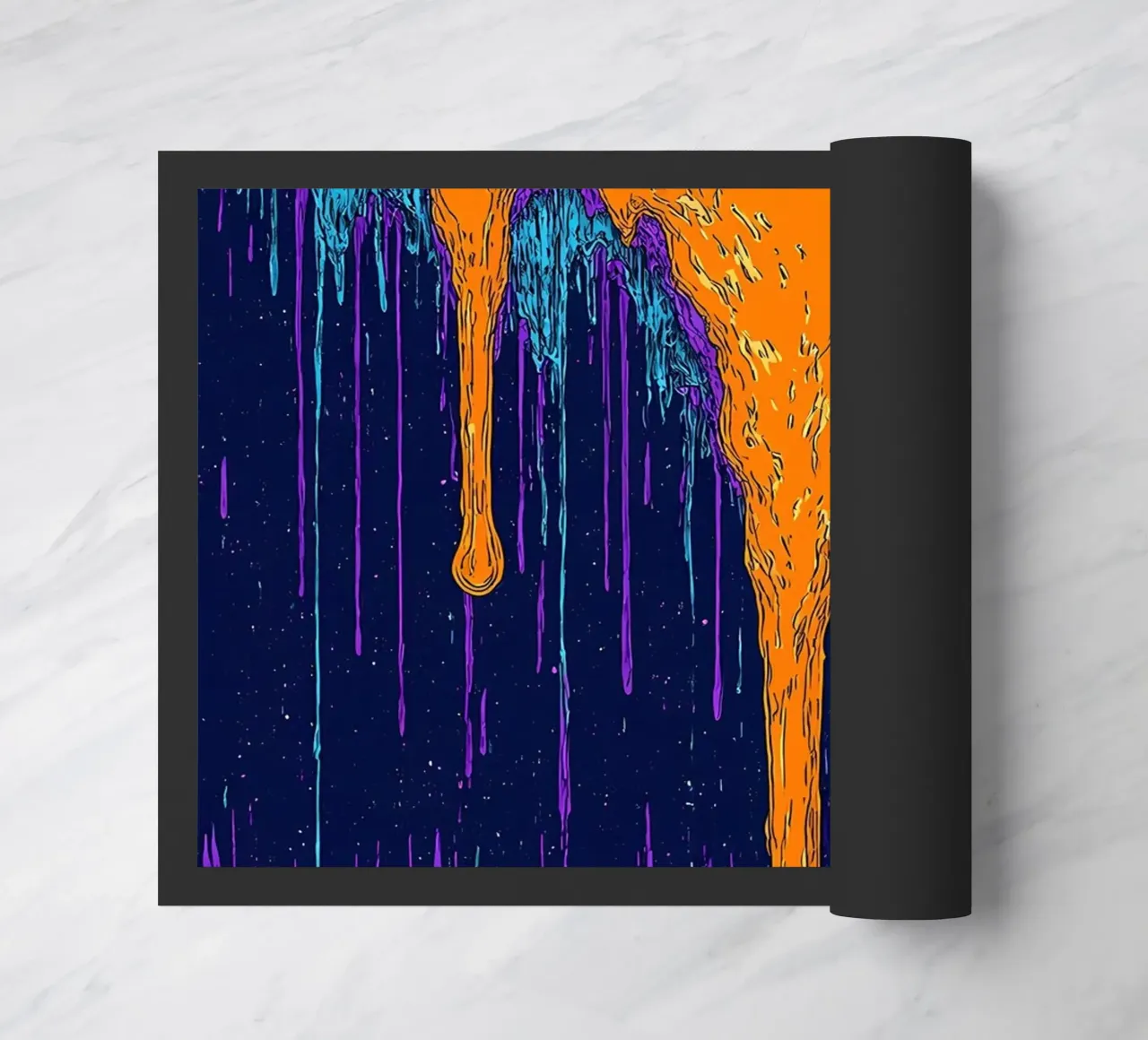 Lava che si scioglie - Pop Art zerbino da ColorCrash Gallery