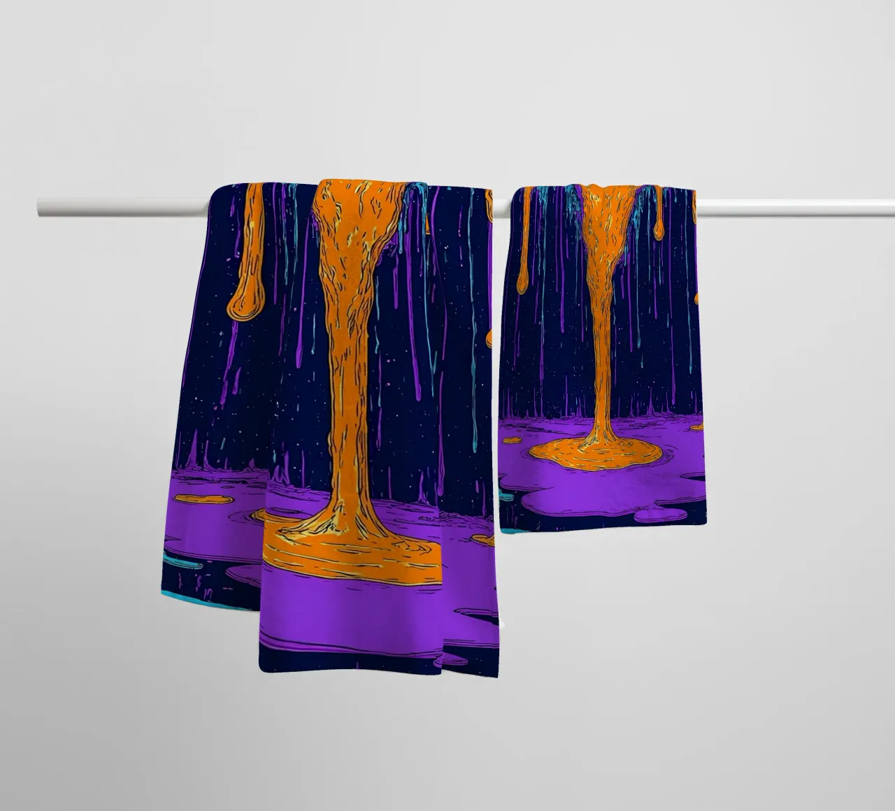 La lave en fusion - Pop Art serviette de bain de ColorCrash Gallery