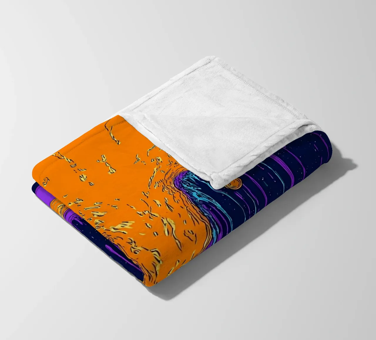 Lava che si scioglie - Pop Art coperta in pile da ColorCrash Gallery