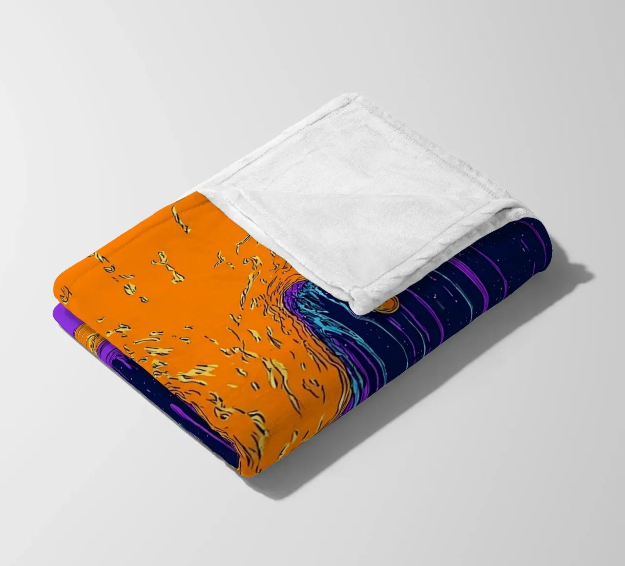 Lava che si scioglie - Pop Art coperta in pile da ColorCrash Gallery
