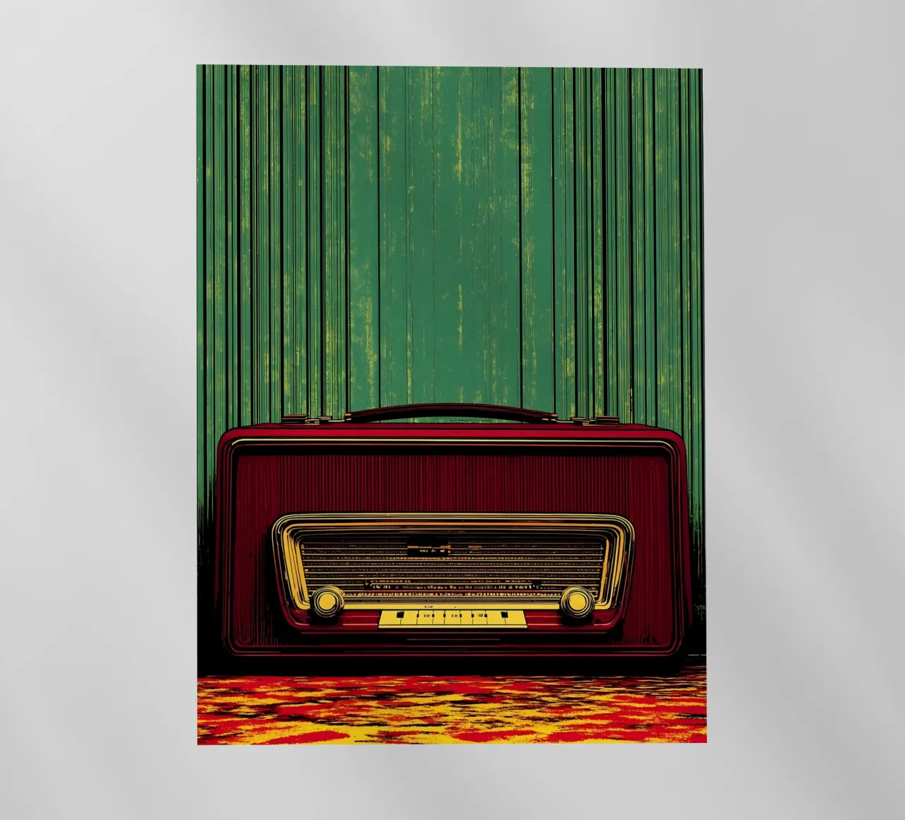 Radio d'epoca - Pop Art pellicola backlit da ColorCrash Gallery